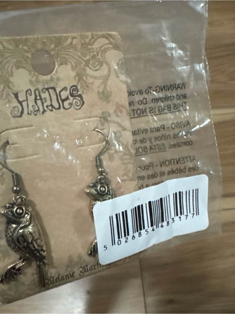Melanie Martinez HADES Sacrifice Tour Owl Earrings Official Merch NEW